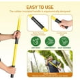 thumbnail image 5 of GJWL Manual Pole Saw, 24 Feet Extendable Tree Pruner with Knives and Storage Pocket, Sharp Steel Blade and Scissors High Branches Trimming for Pruning Palms and Shrubs(Yellow), 5 of 8