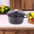 thumbnail image 5 of Cast Iron Dutch Oven with Lid – Non-Stick Ovenproof Enamelled Casserole Pot, Oven Safe up to 500° F – Sturdy Dutch Oven Cookware – Red, 6.4-Quart, 28cm –, 5 of 9