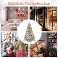 thumbnail image 6 of Artificial Christmas Tree, Xmas Pine Tree with Metal Christmas Tree Stand,Christmas Tree for Indoor and Outdoor Holiday Decoration (35 inch,Snow Frosted), 6 of 6