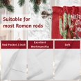 thumbnail image 7 of Merry Christmas Valances for Windows, 42 x 18in, Cowboy Santa Claus Cactus Red Rod Pocket Kitchen Valance Curtain Light Filtering Window Treatments for Living Room Bedroom, 1 Panel, 7 of 7