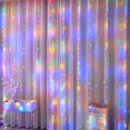thumbnail image 1 of Cortina de luces Led para decoración navideña, guirnalda de luces de hadas con Control remoto Usb, iluminación de vacaciones, Festival, fiesta, decoración de boda, 1 of 4