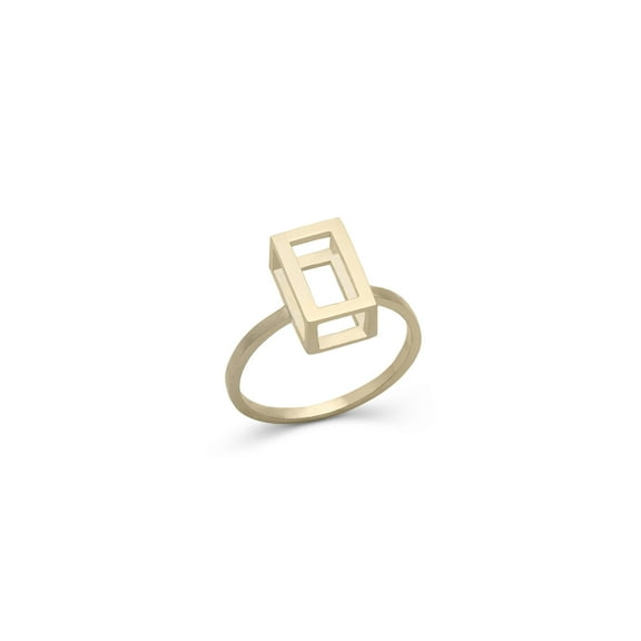 Rectangle Ring 18k Yellow Gold