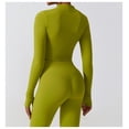 thumbnail image 4 of Chaqueta de Yoga for mujer, chaqueta de Yoga deportiva for correr al aire libre con cremallera, chaqueta de manga larga, ropa de Yoga de secado rápido for niñas, 4 of 6