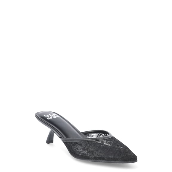 Madden NYC Women's Kitten Heeled Slide On Mules