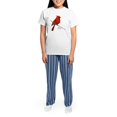 thumbnail image 4 of CafePress - Cardinal (2) Women's Light Pajamas - Women's Short Sleeve Print T-Shirt and Pants Light Cotton Pajama Set, 4 of 7