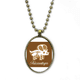 thumbnail image 1 of Hueso dinosaurio Collar Colgante de cadena vintage Colección de joyas colgantes Unbranded M, 1 of 3