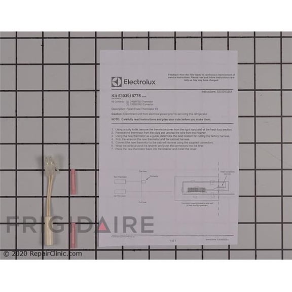 Frigidaire APL5303918775 Refrigerator Thermistor Kit