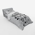 thumbnail image 2 of Ambesonne Saying Bedding Set 3 Pcs, Family Love Saying Art, Twin XL, Charcoal Grey White, 2 of 2