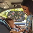 thumbnail image 2 of KUIFORTI Butterfly Car Window Shades for Side Window, Cling Car Sun Shade for Rear Window, 2 Pack Stretchable Car Window Screens, Adjustable Window Cover, 2 of 6