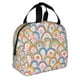 thumbnail image 2 of Easygdp Rainbow Flowers Bolsa Térmica Premium - Tela Oxford Impermeable, Gran Capacidad, Bolsillo Frontal, Unisex para Trabajo, Escuela, Actividades al Aire Libre y Picnics, 2 of 8