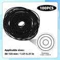 thumbnail image 2 of Cinturones de goma para grabadora de 1 mm de grosor para DVD, CD, LD, VCR, x100, 2 of 7