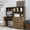 Brown, variant on Aukfa 59" Computer Desk with Hutch for Home Office, 3 Drawers, Keyboard Tray, White