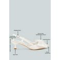 thumbnail image 6 of Okshak Satin Bow Slingback Sandals, 6 of 11
