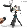 thumbnail image 4 of Bower Ultimate Vlogger Kit with 50 LED Light, HD Microphone, Bracket, Phone / Action Camera Mount, Shutter, and Tripod, 4 of 8