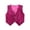 Rose Red, variant on Boy Girl Glittery Sequined Vest Jazz Hip-hop Dance Waistcoat Top Performance Jacket Purple 14-15