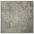 thumbnail image 3 of SAFAVIEH Square Rug 9' - Evoke Collection - Large - Traditional Design, Silver & Ivory, Non-Shedding & Easy Cleaning, Ideal for Living Room, Bedroom, Dining Space, 3 of 13