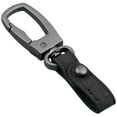thumbnail image 6 of Zonh Leather Belt Loop Keychain Car Key Holder for Men Black, 6 of 6