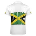 thumbnail image 5 of Unisex Retro Jamaica Flag Men Zipper T-shirt Summer Casual Short Sleeve T-shirt Top, 5 of 7