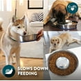 thumbnail image 3 of OurPets DuraPet Slow Feed Premium Stainless Steel Dog Bowl, Medium (4.5 Cups), Silver, 3 of 8