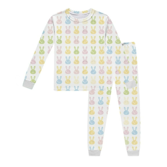 Hiijoy Toddler Boys Easter Pajamas Long Sleeve Sleepwear Homewear Set, 2-Piece
