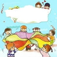 thumbnail image 3 of Kids Play Parachute Cooperative Early Learning Rainbow Parachute Toy Tent Game, 3 of 10