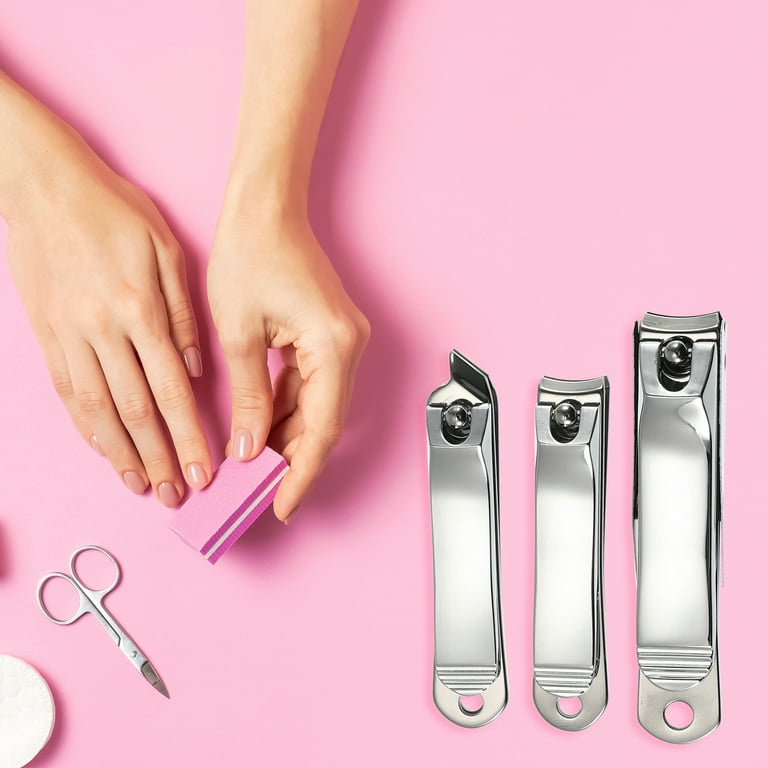 3 Pack Toe Nail Clippers Set Manicure Finger Nail Clipper Cutter Stain —  AllTopBargains