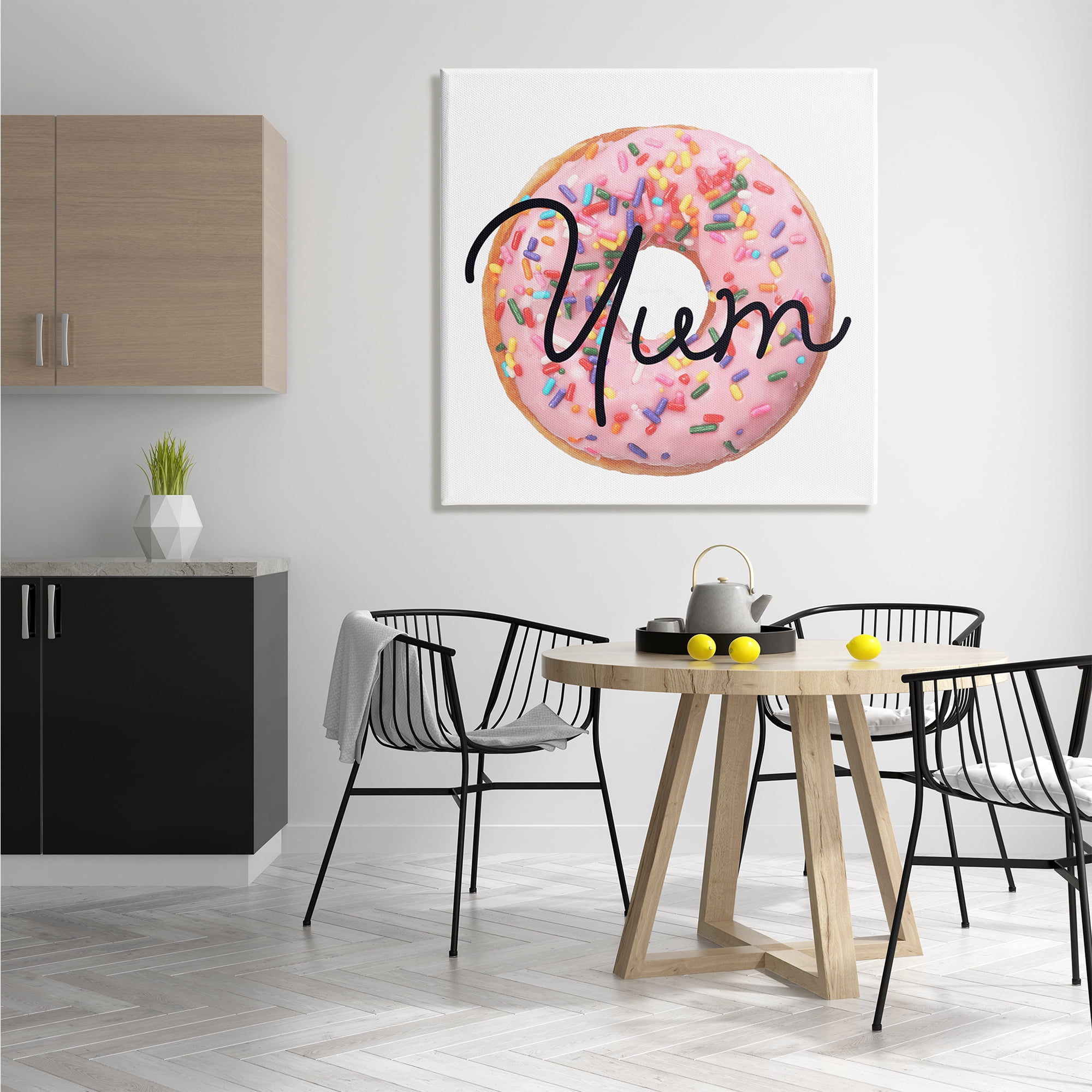 Stupell Industries Yum Sprinkle Donut, 36 x 36,Design by Daphne Polselli