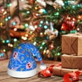 thumbnail image 6 of Fuzoiu Tropical Jellyfishes Print Santa Hat Christmas Hat for Adults,Santa Hats with Pompom, Unisex Xmas Holiday Hat for Christmas New Year Festive Party Supplies, 6 of 6