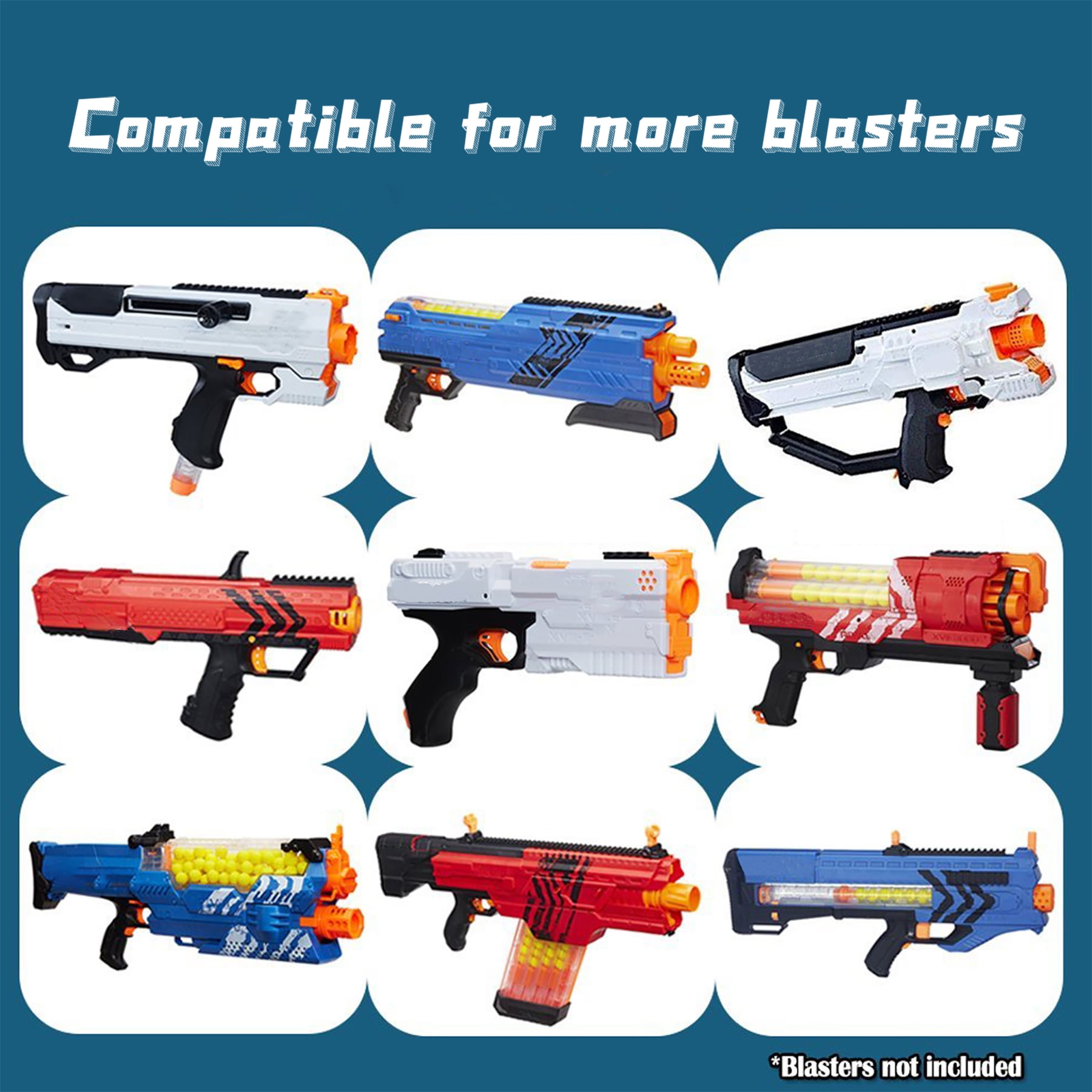 BOROLA 50 Round Refill Pack Compatible for Nerf Rival Blasters(Red)