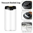 Vacuum Canister Glass Airtight Seal Food Jar Coffee Beans Storage