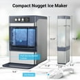 thumbnail image 4 of Joreek Nugget Ice Maker Countertop with 3.2Qt Water Tank, Ready in 5-8min, 40lbs Per Day, Soft Chewable Pellet Ice, Self-Cleaning Pebble Ice Maker Machine for Home/Party/RV/Camping, 4 of 8
