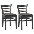 thumbnail image 1 of Gymax Modern Dining Chair Set of 2 Upholstered Kitchen Chair w/Rubber Wood Legs Black, 1 of 8