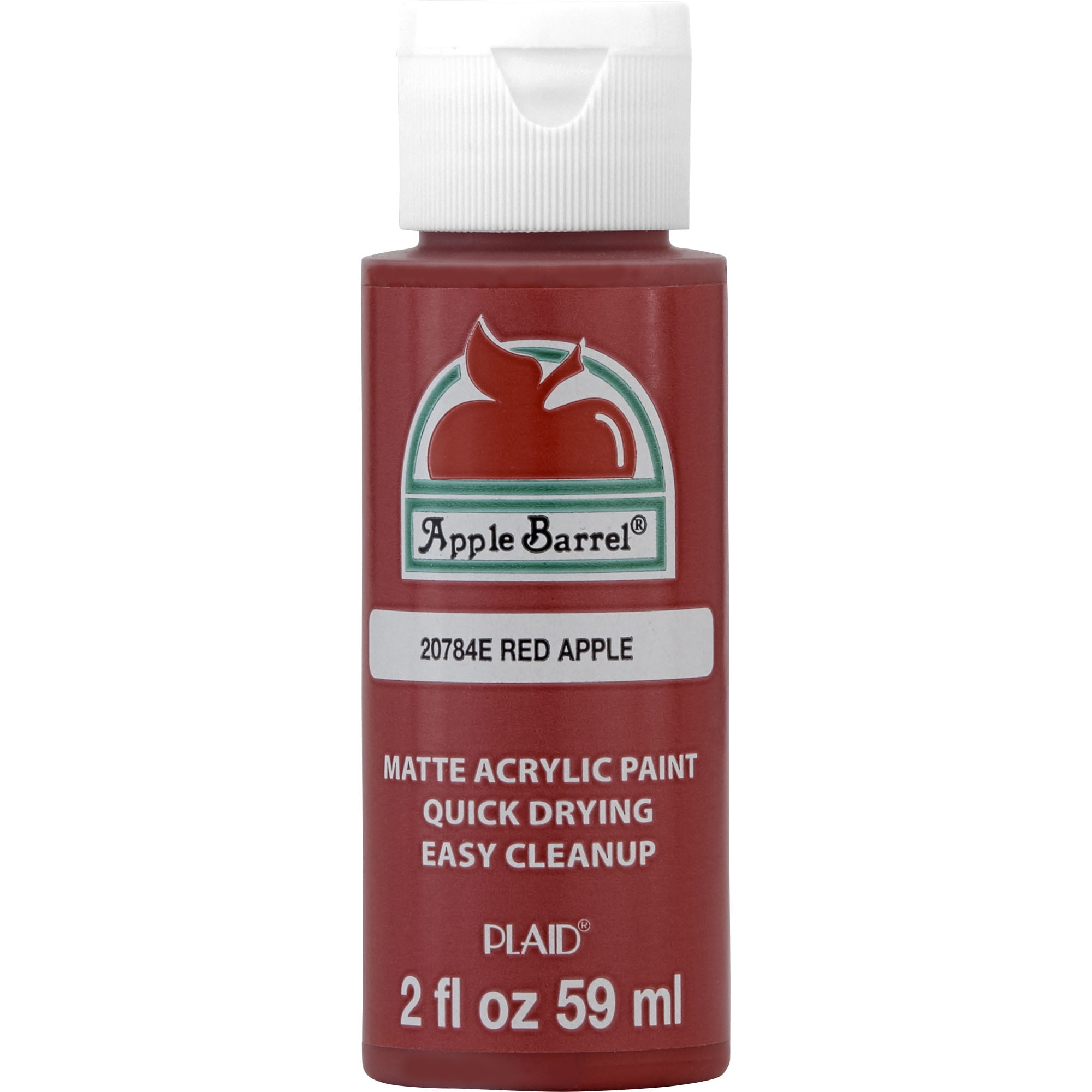 Apple Barrel 20784EX Acrylic Craft Paint, Matte Finish, Red Apple, 2 fl