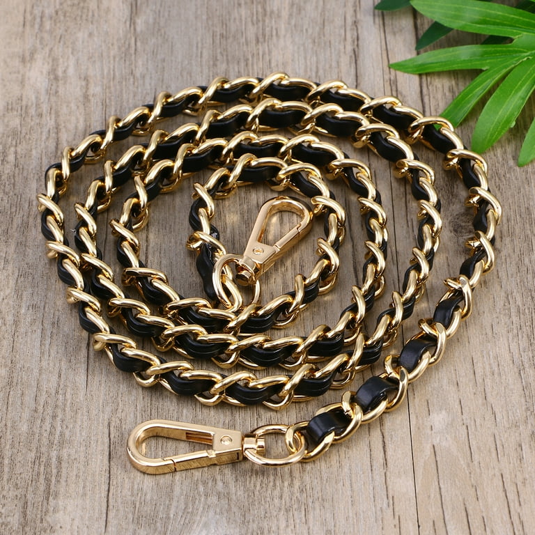 Shoulder strap metal chain gold