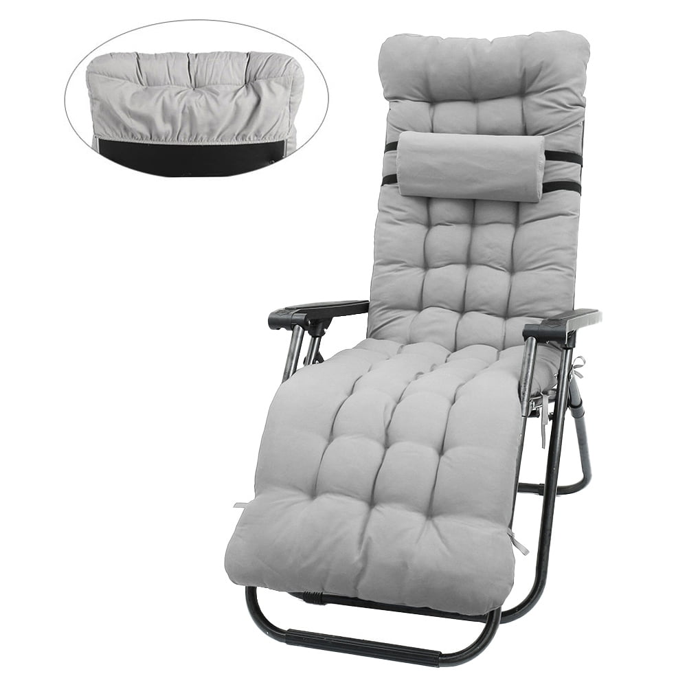 Sun Lounger Cushion Seat Pad Replacement Garden Chair Recliner Sun Bed Cushions