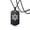 Black, variant on Israel Menorah Judaism Hebrew Necklace Star of David Messianic Stainless Steel Religious Pendant Chain, Silver