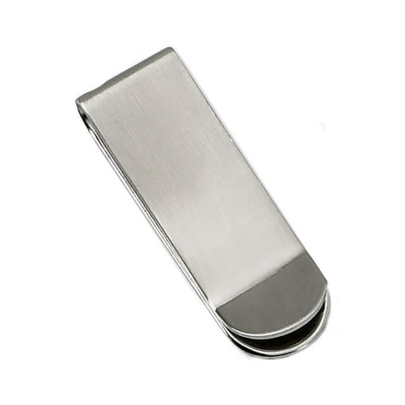 Gem & Harmony Mens Chisel Money Clip in Stainless Steel for Men