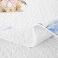 thumbnail image 5 of Manfei Wild Animal Rabbit Quilt Full,Blue Princess Bowknot Full Bedspread Sets,3-Piece,1 Coverlet and 2 Pillowcases, 5 of 7