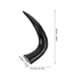 thumbnail image 2 of Ox Horn Hair Accessories for Decoration 1Pair of Black Plastic Simulated Hair Clips, 2 of 5