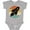 AC-Heather Grey, variant on Space Rocket Retro Sunset Boys or Girls Baby Bodysuit