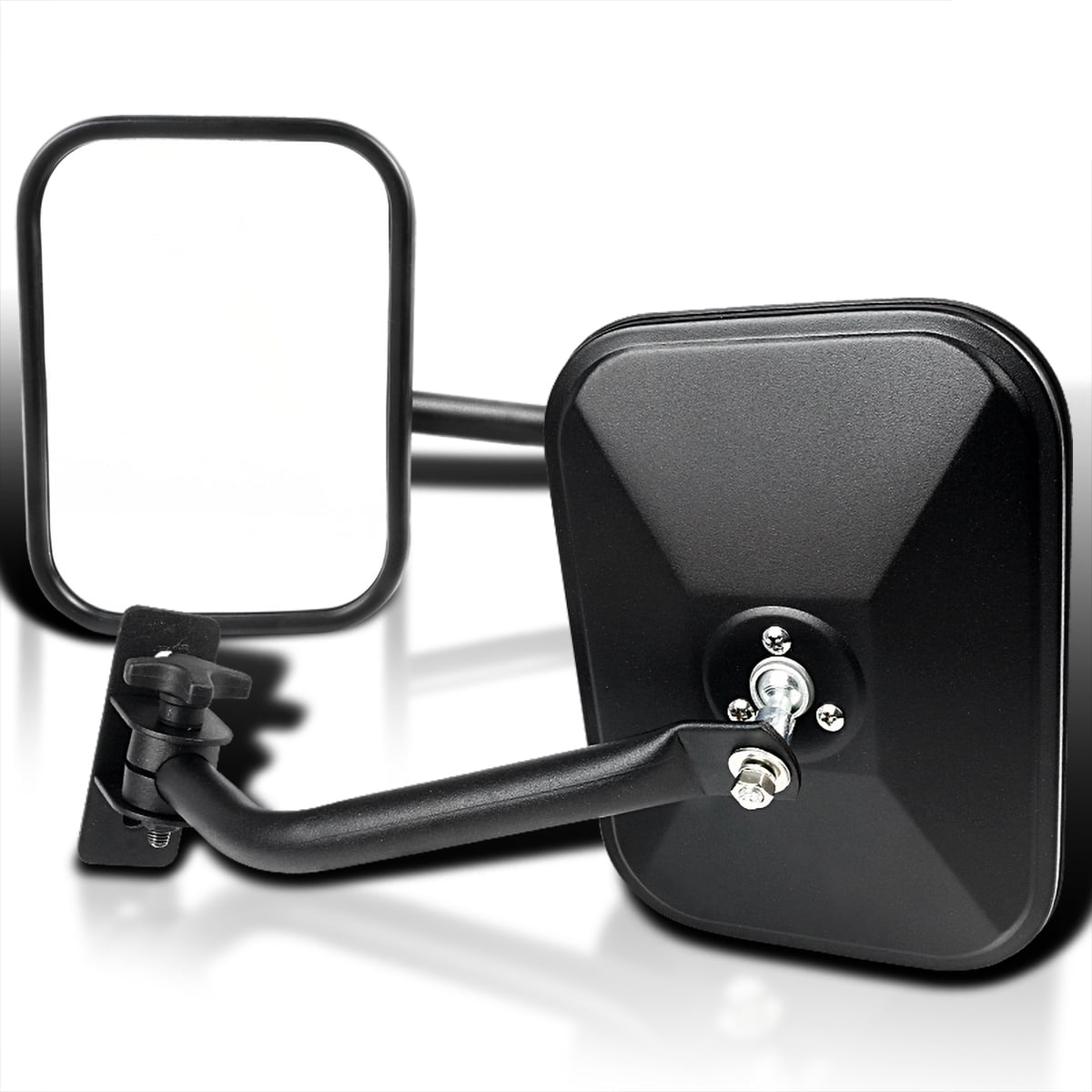 JK SEVENS Door Off Side Mirror for 1997-2018 Jeep Wrangler Including TJ 2 Pack JKU Rectangular Mirrors Quick Release Side View Mirror LJ JK SEVENS Door Off Side Mirror for 1997-2018 Jeep Wrangler Including TJ 2 Pack JKU Rectangular Mirrors Quick Release Side View Mirror LJ