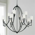 thumbnail image 2 of Capital Lighting 442301-701 Sylvia 12 Light 54" Wide Pillar Candle Chandelier - Black, 2 of 9