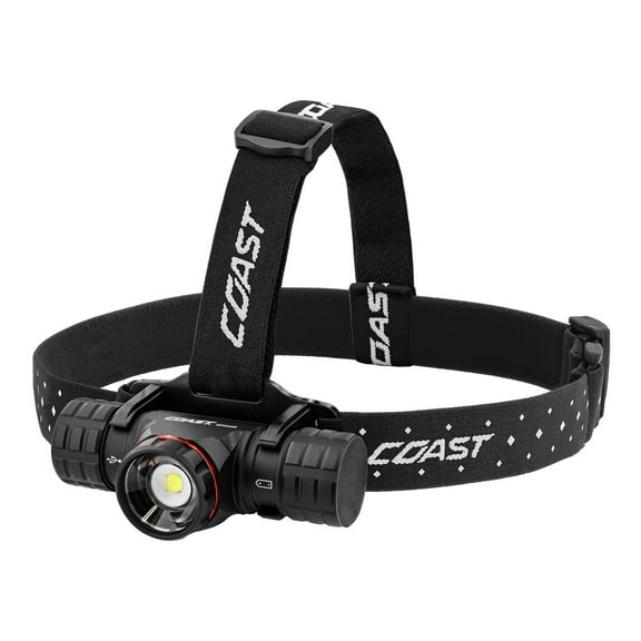 COAST XPH34R Rechargeable LED Headlamp – 2075 Lumens, Magnetic Base, Dual Power, IPX4 Rated