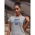 thumbnail image 2 of Fathers Day Calligraphy Shaped T-Shirt Women -Image by Shutterstock, Female Large, 2 of 4