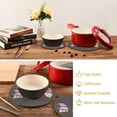 thumbnail image 4 of SKYSONIC Easter Gnomes Grey Pot Holders Trivets, 2 Pcs Heat Resistant Trivets,Egg Carrot Cotton Thread Weave Mats for Hot Pads Pans Pot Bowl Teapot for Kitchen Decor, 4 of 7