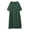 Green, variant on Annhoo Cotton Linen Dresses for Women V Neck Half Sleeve Oversized Loose Casual Comfy Beach Vacation Dresses