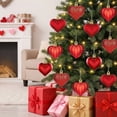 thumbnail image 6 of Cheapark 24Pcs Valentines's Day Heart Ornaments Romantic Heart Hanging Decoration Heart Valentines's Day Party Decoration, 6 of 8