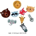thumbnail image 1 of Maoww 50 Pieces Wooden Buttons Animals Printing Cartoons Wood Fasteners Embellishments Sewing Accessories Animal Button for Crafting, 1 of 7