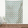 thumbnail image 3 of Abstract Fabric by the Yard, Geometrical Illustration with Repetitive Circular Shapes from Colorful Painting, Upholstery Fabric for Dining Chairs Home Decor Accents, Multicolor by Ambesonne, 3 of 4