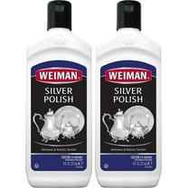 Weiman Silver Polish Cream For Cleaning and Polishing Tarnish from Silver, Metals, Jewelry - 8 oz (2 PACK)